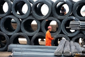 Factoría de acero en la localidad china de Qingdao