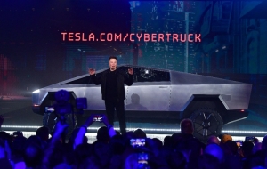 Elon Musk, fundador y CEO de Tesla, durante la presentación de la camioneta eléctrica Cybertruck, el 21 de noviembre de 2019.