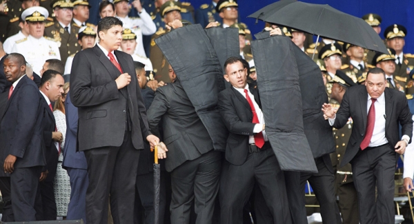 Vídeo: así los guardaespaldas protegieron a Maduro durante del intento de asesinato