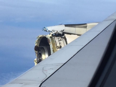 a pesadilla de los pasajeros: se destroza el motor del A380 en pleno vuelo