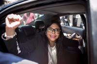 La canciller de Venezuela, Delcy Rodríguez, en imagen de este miércoles.