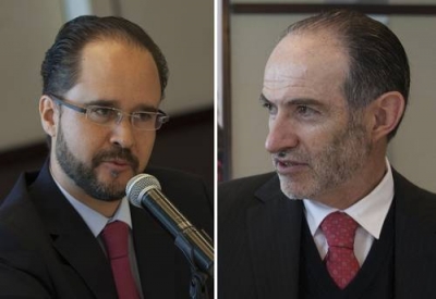 Carlos Ramírez y Carlos Noriega, presidentes de la Consar y de la Amafore