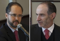 Carlos Ramírez y Carlos Noriega, presidentes de la Consar y de la Amafore