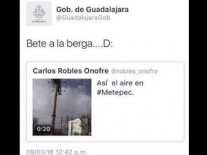 Imagen del mensaje que dio origen a la polémica, pese a ser borrado de la cuenta oficial del Ayuntamiento.