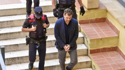 Jonathan Andic, hijo del fundador de Mango, a la salida del Juzgado de Instrucción n.º 5 de Martorell.