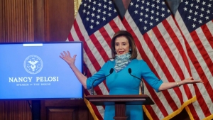 La presidenta de la Cámara de Representantes del Congreso de EE.UU., la demócrata Nancy Pelosi.