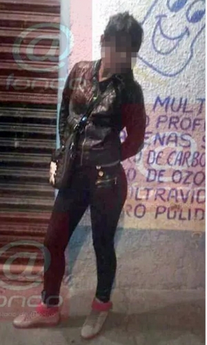 Una fotografía de la supuesta degolladora de Chimalhuacán