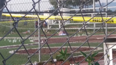 Campo de béisbol donde se produjo el ataque
