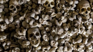 Detalle del Osario de Wamba