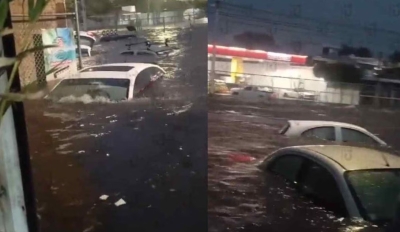 Guadalajara, bajo el agua; al menos 20 vehículos quedan sumergidos tras tormenta