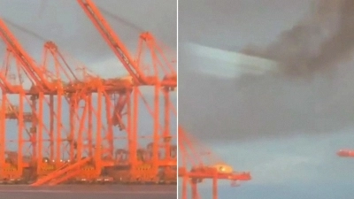 Drones golpean el puerto clave de Omán