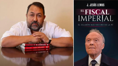 El periodista Jesús Lemus, autor del libro &#039;El Fiscal Imperial, el eslabón más oscuro de la 4T&#039; (ed. HarperCollins, agosto 2022)