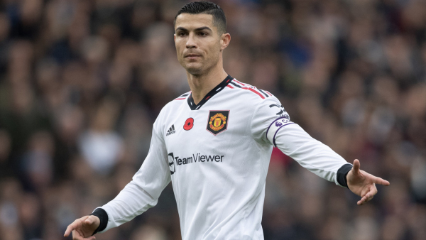 Cristiano Ronaldo durante un partido de la Premier League