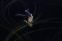 Un artista del Circo del Sol, ensayando en 2016.