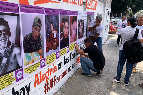 El colectivo Luz de Esperanza ha realizado varias acciones para evidenciar la crisis de desapariciones en Jalisco. (Foto de Archivo: Jorge Alberto Mendoza).