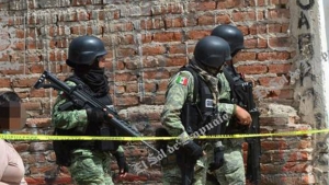 Fuerzas de seguridad en Irapuato, Guanajuato, México, el 6 de junio de 2020.
