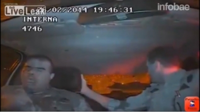 El dramático momento en que los policías recibieron la balacera