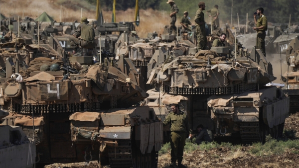 Militares israelíes en el norte de Israel, el 27 de septiembre de 2024.