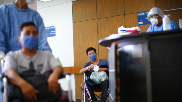 Paciente con covid-19 en el Hospital Júarez, Ciudad de México, México, 27 de julio de 2020