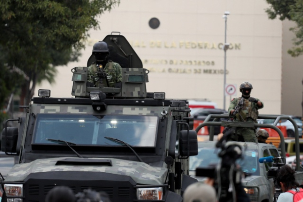 Elementos del Ejército mexicano en imagen de archivo