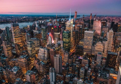 Vista aérea de la ciudad de Nueva York