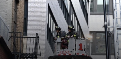 Colapsa estacionamiento en Manhattan dejando a varias personas atrapadas