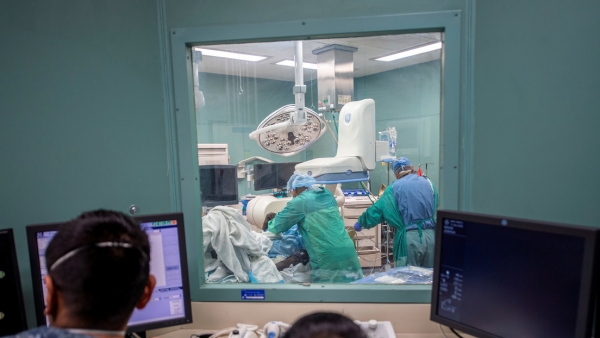 Un hospital en Los Ángeles (California, EE.UU.), el 11 de abril de 2020.