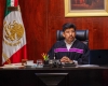 El ministro presidente de la Suprema Corte de Justicia de la Nación, Hugo Aguilar Ortiz .