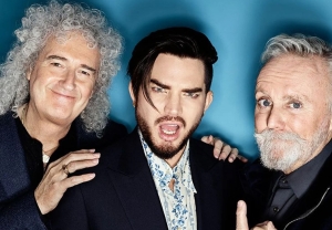 Brian May, Adam Lambert y Roger Taylor, de Queen