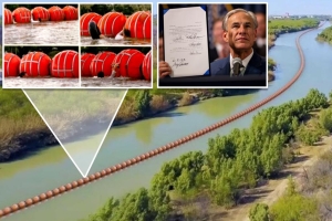 Texas colocará una barrera flotante en la frontera con México