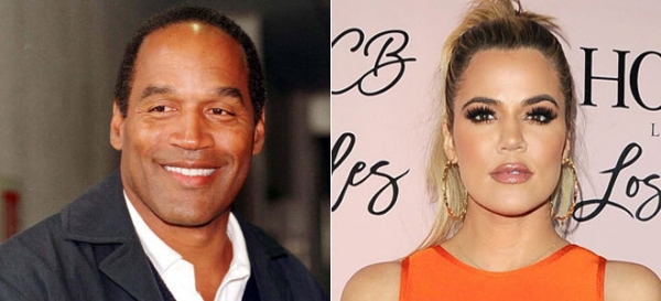 A la izquierda, O.J.Simpson, quien dice ser el padre de Khloe Kardashian 