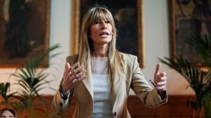 Begoña Gómez, esposa del presidente español Pedro Sánchez, en una imagen de archivo.