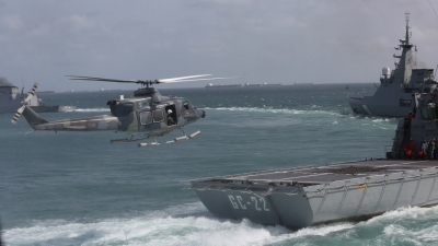 Imagen Ilustrativa / Soldados venezolanos en un ejercicio militar cerca de Punto Fijo, Venezuela. 24 de julio de 2019.