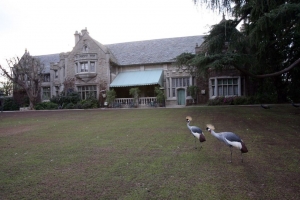 Una de las fachadas de la mansión Playboy