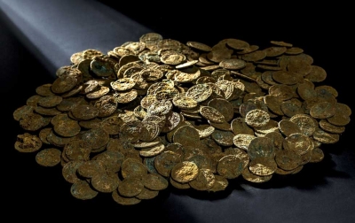 Encuentra granjero suizo tesoro de monedas romanas