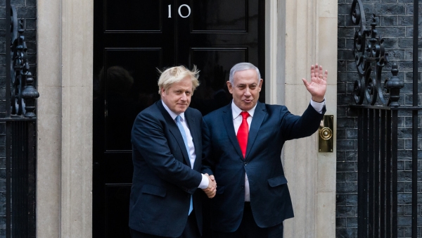 Boris Johnson y Benjamín Netanyahu