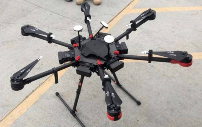 Imagen del drone usado para trasladar droga de México a Estados Unidos