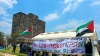 Estudiantes en el campamento propalestino en la UNAM.