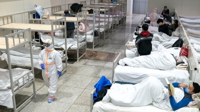 Pacientes con síntomas de coronavirus, en Wuhan (China). 5 de febrero de 2020.