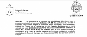 (Otra de Enrique Alfaro) Por “armar paquetes escolares”, Makara S.A. recibe del Ayto. de Guadalajara $6, 444,071.05 de pesos.