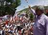 López Obrador en un mítin en Tlapa, Guerrero.
