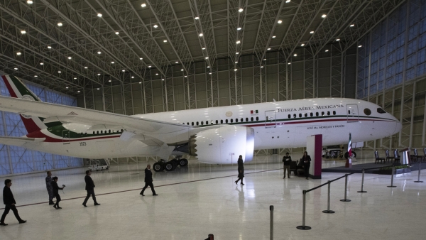 El avión presidencial vendido por el Gobierno de Andrés Manuel López Obrador.