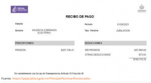 Reciben la mayor "pensión dorada" de Ipejal y también jubilación de un maestro y de un tio del Gobernador Enrique Alfaro