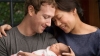 La fotografía que difundió Mark Zuckerberg junto a su esposa, Priscilla Chan, y su hija Max