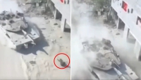 Un tanque israelí aplasta a una persona