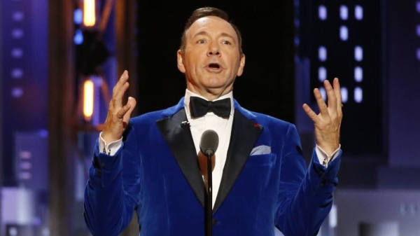 El actor Kevin Spacey en los Tony Awards. 