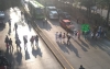 circulación en Circuito Interior frente al Hospital La Raza se detuvo debido a manifestantes del nosocomio que exigen equipos de protección por Covid-19.