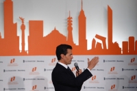 Enrique Peña, durante el foro económico.