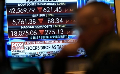 Wall Street está teniendo un martes negro, con diversas caídas en sus principales índices bursátiles tras la imposición de aranceles a México, Canadá y China.