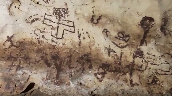 Descubren &quot;la más importante cueva&quot; con pinturas rupestres en Yucatán (VIDEO)